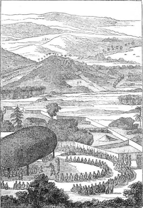 F&ecirc;te in honour of D'Entrecasteaux at the Friendly Islands
